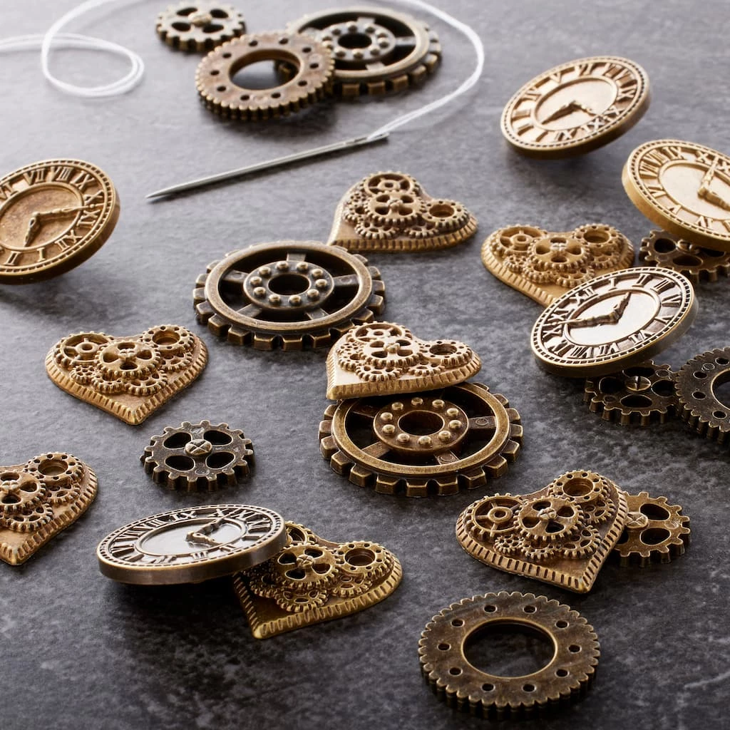 Cheapest β 12 Pack: Steampunk Buttons Set by Loops & Threads® π€© 4 Cheapest β 12 Pack: Steampunk Buttons Set by Loops & Threads® π€© - Image 2